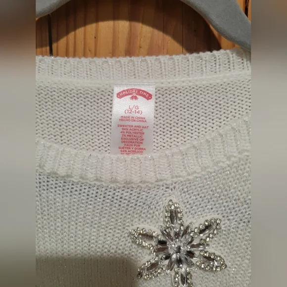 Let It Snow Sweater with Faux Fur Cuffs - Picture 4 of 14